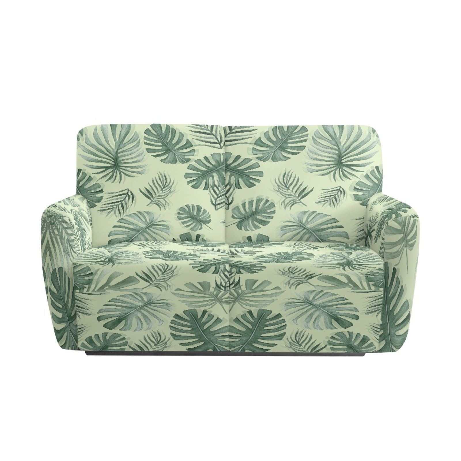 Xoenoiee Tropical Palm Leaves Print 6 Pieces Stretch Recliner Loveseat Covers Soft Reclining Couch Cover with Pockets Anti-Slip Sofa Slipcovers Fitted Furniture Protector for Pet Kid