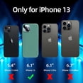 thumbnail image 6 of [5 in 1 Designed for iPhone 13 Case, with 2 Pack Screen Protector + 2 Pack Camera Lens Protector, Liquid Silicone Slim Shockproof Protective Phone Case [ Microfiber Lining](Midnight Green), 6 of 12