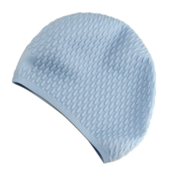 GOOHOCHY Useful Silicone Swimming Practical Waterproof Swim Pool Hat Long Hair Ear Protection Swim Caps for Women Female (Random Color)