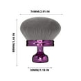 thumbnail image 3 of Blend & Blur Extra Large Body Makeup Brush for Self Tanner,Leg Makeup & Bronzer Self Tan Applicator, 3.2inch Wide Round Head Kabuki Brush For Application with Drawstring Bag (Purple), 3 of 5