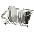 thumbnail image 4 of Compact Dish Drain w/Utensil Caddy - Black, 4 of 5