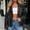 Black, variant on Women's Moto Biker Jacket Zip Up Long Sleeve Outerwear with Belt Pockets for Fall Winter Work Travel Street Casual Style