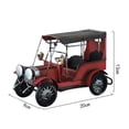 thumbnail image 2 of WHAMVOX Vintage Wrought Iron Car Model Decoration for Home Shopwindow Display Made of Red Iron 1PC, 2 of 8