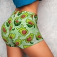 thumbnail image 4 of Sikiie Avocado color cute animals Workout Shorts Women Scrunch Butt Gym Shorts Seamless High Waist Tummy Control Yoga Biker Athletic Shorts-X-Large, 4 of 8