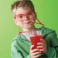 thumbnail image 5 of 2025 Funny Glasses Straws Creative DIY Drinking Straws Soft Plastic Straw Children Party, 5 of 5