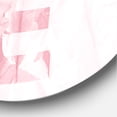 thumbnail image 3 of Designart 'Pink Pastel Love Abstract ' Shabby Chic Circle Metal Wall Art 36x36 - Disc of 36, 3 of 5