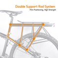thumbnail image 3 of Xingzhi Bike Rear Seatpost-Mounted Outdoor Luggage Cargo Rear Holder Rack Half Quick Mount Full Quick Mount, 3 of 6