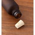 thumbnail image 3 of Frosted Amber Glass Boston Round Cork Bottle with Natural Stopper (12 Pack), 3 of 4
