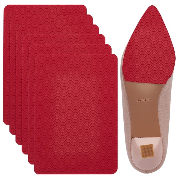 8Pcs Non-Slip Shoe Sole Protectors Red Adhesive Shoe Pads for Bottom of Shoes No Slip Shoe Grips No Skid Shoes Bottom Grips Pads for Men Women