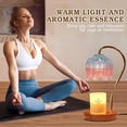 thumbnail image 4 of Funistree Candle Warmer Lamp with Timer, Dimmable Flower Wax Warmer Blue & Pink, Jar Candle Melter for Women Girl Daughter, Birthday House Warming Decor Gift, 4 of 7
