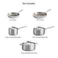 thumbnail image 3 of Juego de utensilios de cocina de acero inoxidable de tres capas con tapas, ollas y sartenes, listo para inducción, apto para lavaplatos, certificado N, 3 of 8