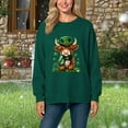 thumbnail image 5 of ICHUANYI St. Patrick's Day Sweatshirts for Women Green Printed Casual Loose Long Sleeve Fit Tops Hoodless Sweatshirts Top, 5 of 5