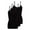 Black, variant on ACTIVE UNIFORMS Women's Camisole Cotton Stretch Undershirt with Adjustable Strap Tank Top Multi-Pack of 3 (White, X-Small)