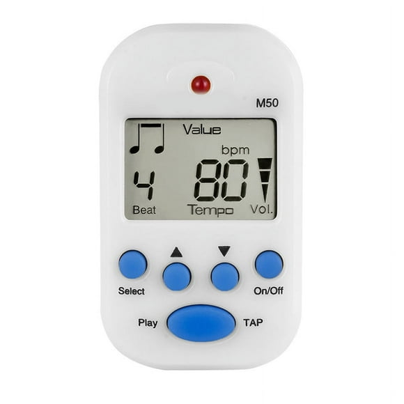 Équipement Métronome Électronique Mini Professionnel Sortie Casque 2 Canaux pour Guitare Piano Violon M50