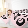 thumbnail image 4 of Feelyou Fashion Bow-tie Queen Comforter Set, Cartoon Billiards Bedding Comforter Set, 3pcs, 4 of 8