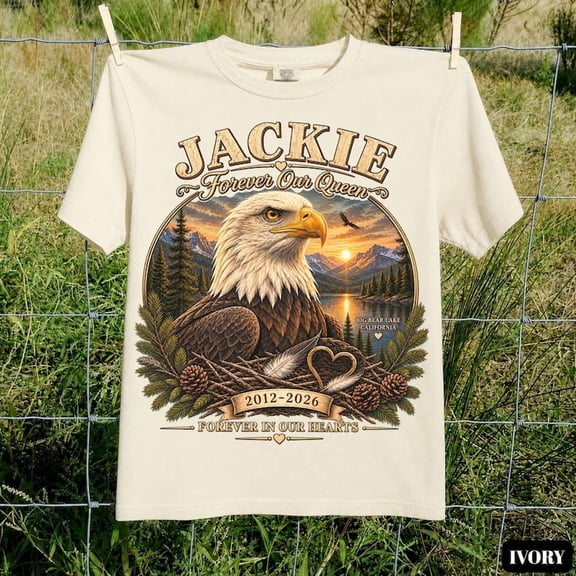 Jackie and Shadow Eagles Shirt, Forever Flying High 2012–2026, Big Bear Lake BaldEagle Cam Tribute Tee, Lake Bald Eagle Remembrance Shirt