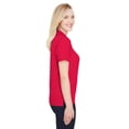 thumbnail image 3 of Ladies' CrownLux Performance Address MÃ©lange Polo - RED HEATHER - 3XL, 3 of 3