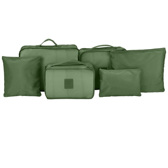 GForce 6 Piece Deluxe Traveling Set in Dill Green