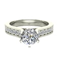thumbnail image 4 of Diamond Engagement Rings Round Brilliant Diamond Ring 6-Prong 14K White Gold 1.00 CT TW (H,SI1), 4 of 5