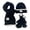 Black, variant on Daznico Ribbed Knit Beanie Hat Scarf Gloves 3-Piece Set Soft Yarn Cozy Stylish Winter Accessories for Cold Weather Daily Outdoor Wear