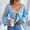 Blue, variant on AOOCHASLIY 2023 Womens Sweater Women's Fashion Winter Sleeve Solid Blouse V-Neck Bow-Knot Sweater Tops