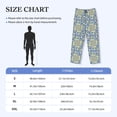 thumbnail image 2 of Mens Pajama Pants Bottoms with Pockets - vintage Italian majolica style pattern Comfy Mens Pj Pants, Soft Men Lounge Pants, 2 of 5