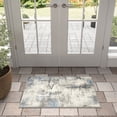 thumbnail image 3 of Chelsea Contemporary Abstract 2' x 3' Navy and Blue Polypropylene Indoor Area Rug, 2' x 3', 3 of 9