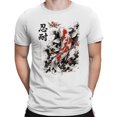 thumbnail image 2 of Smartprints Perseverance Koi Fish Japanese Art Men's T-Shirt White, Cotton, S, 2 of 4