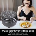 thumbnail image 4 of Hyvance Smart Fried Egg Cooker, Automatic Fried Egg Maker for 6 Features like Sunny Side Up, Over Easy, Fully Cooked & More. Auto Power Off, Alarm, Round Shape, Non Stick Coating, 4 of 7