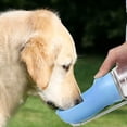 thumbnail image 3 of Botella de Agua Portátil para Perros con Dispensador de Agua 2 en 1 para Viajes, Ideal para Perros Pequeños, Grandes, Gatos, Labradores, Bebederos, Color Azul A, 3 of 6