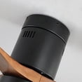 thumbnail image 4 of CoSoTower 52-inch Carved Wood Ceiling Mount Noiseless Fan, 3-Blade, Remote Control, LED Light, Reverse Airflow, 4 of 8