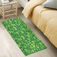thumbnail image 5 of Coolnut Green Shamrock Bathroom Rugs Bath Mat 39 x 20 Inch Non-Slip Extra Soft and Absorbent Shaggy Bath Carpet for Tub, Shower, Bathroom Home Decor Gifts, 5 of 7