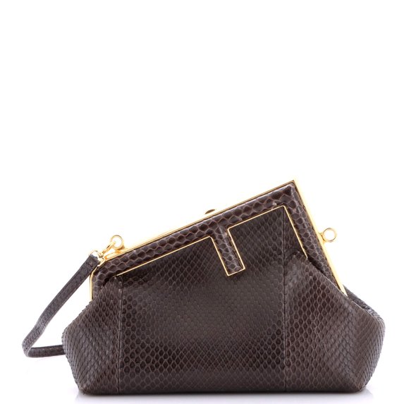 Pre-Owned First Bag Python Small By Rebag