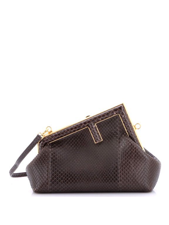 Pre-Owned First Bag Python Small By Rebag