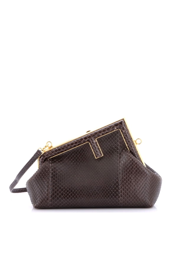 Pre-Owned First Bag Python Small By Rebag