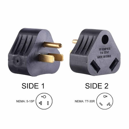 - Superior Electric RVA1515 RV Adapter 15 Amp Male to 30 Amp Female Connector Plug Camper Motorhome Triangle