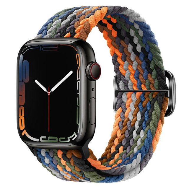 Adecuado para Apple Watch Correa de anillo único tejido para Apple Watch Correa deslizante iwatch 8 9 generación