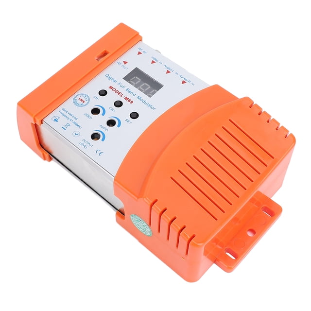 Sound Video Modulator, Adjustable Output Levels AV To RF Modulator for Cameras Video Game Consoles US Plug 110-120V,EU Plug 220-240V