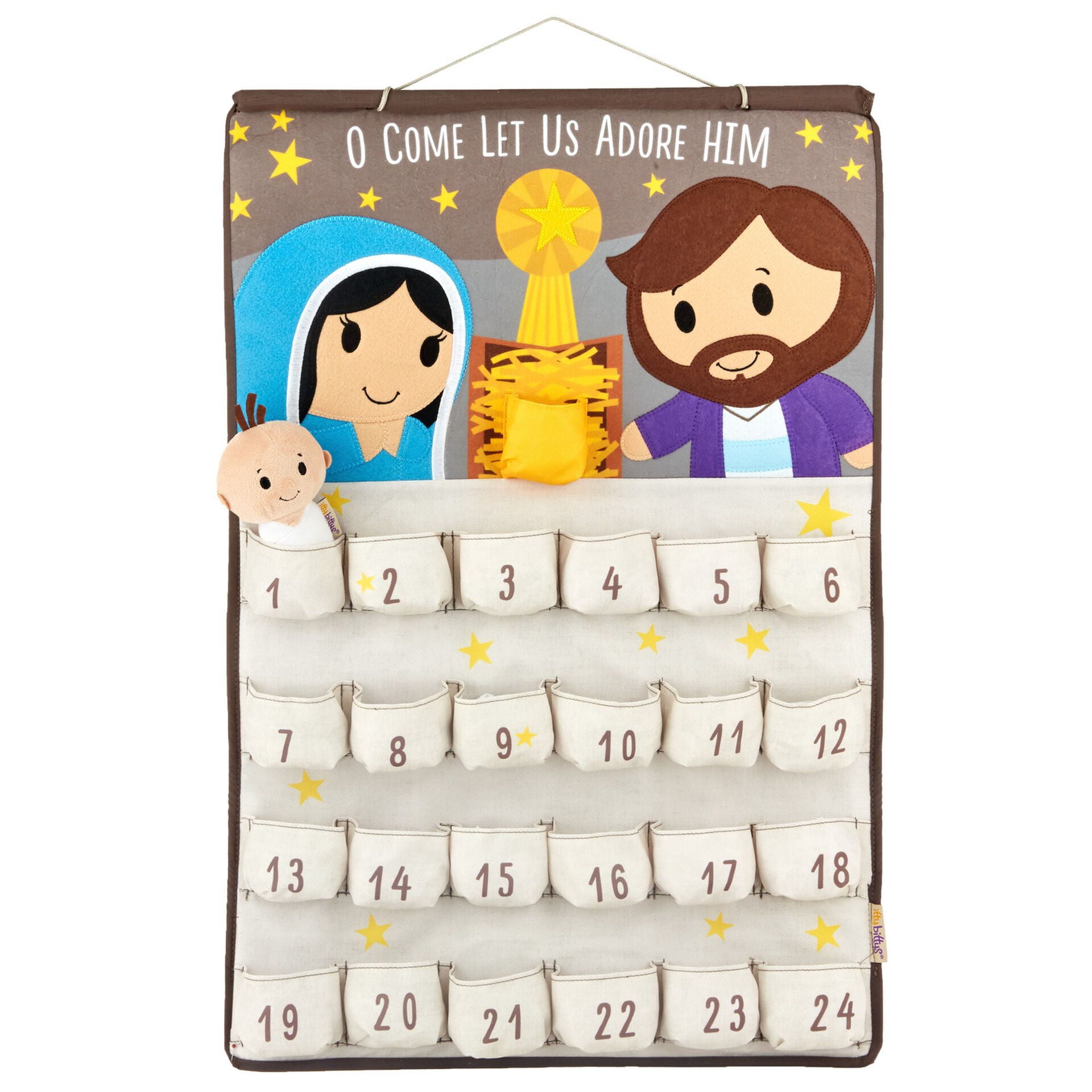 Hallmark Itty Bittys Jesus Plush Countdown to Jesus's Birthday Calendar New  - Walmart.com