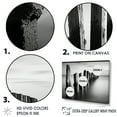 thumbnail image 3 of Designart "Monochrome Pier On The Horizon II" Coastal Pier Floater Framed Wall Art Living Room, 3 of 5