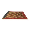 thumbnail image 2 of Ahgly Company Indoor Rectangle Checkered Brown Modern Area Rugs, 7' x 9', 2 of 4