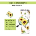 thumbnail image 3 of 20oz Sunflower Tumbler, Insulated Stainless Steel Skinny Coffee Tumbler Cup with Lid Butterfly, Sweat Proof Sunflower Gift Cup for Women Man, 3 of 6