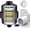 Black X 3 Cartridge, variant on 20-Stage Shower Filter-Shower Filter for Hard Water, with 1 Replaceable Cartridges, High Output Shower Water Filter for Removing Chlorine and fluoride, Polished Chrome