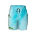 thumbnail image 5 of PAYOHTO Boy Swim Trunks Small Size 7-8 Teens Boy Beach Board Shorts Beautiful Coconut Palm Tree on Sky Quick Dry Bathing Suit Swimwear, 5 of 9