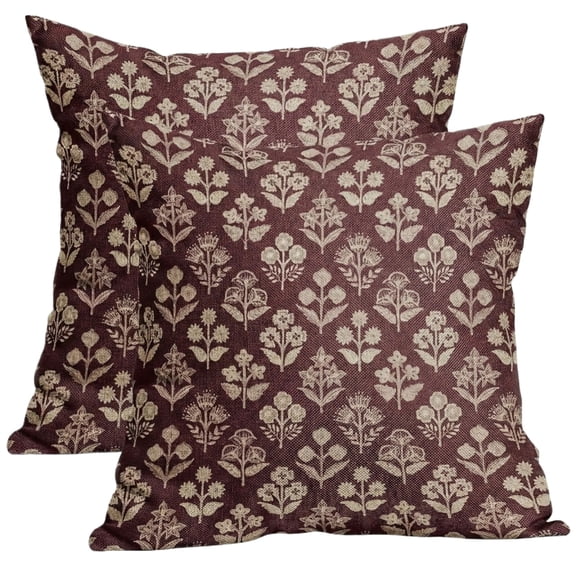 Floral Printed Pillowcase, Decorative Sofa Throw Pillow Cover With Soft Fabric, For Living Room Bedroom Bed Sofa Car Home Decor (1Pc)