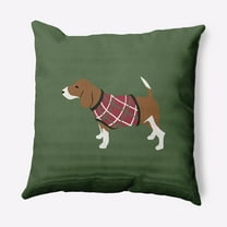 Simply Daisy 26" x 26" Warmest Wishes Doggie Decorative Throw Pillow