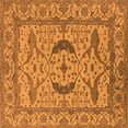 thumbnail image 1 of Ahgly Company Indoor Square Oriental Orange Industrial Area Rugs, 5' Square, 1 of 4
