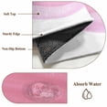 thumbnail image 6 of Round Rugs 5Ft, Ombre Waves Round Area Rug Washable Indoor Throw Carpet, Abstract Art Gradient Pink Modern Soft Non Slip Circle Rug for Cabinet Bathroom Home Decor Aesthetic, 6 of 8