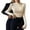 Beige, variant on Womens Slim Fitted Deep V Neck Wrap Top Long Sleeve T Shirts Short Sleeve Blouses Womens Tops Trendy Women Tops Summer