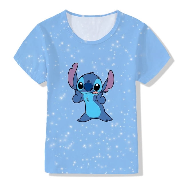 Camiseta de verano para niños con dibujos animados en 3d para niños, camiseta con estampado de punto de arcoíris para niños, camiseta para niñas, ropa para niños de dibujos animados 110 Gao Jinjia LED